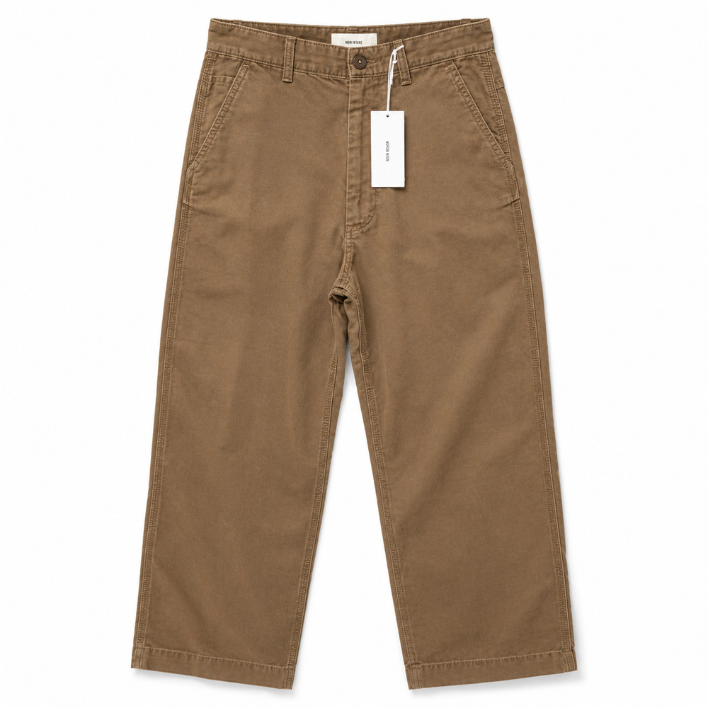 Buck Mason High Desert Canvas Straight Leg Pants Womens Size 28 Dark Tan NWT